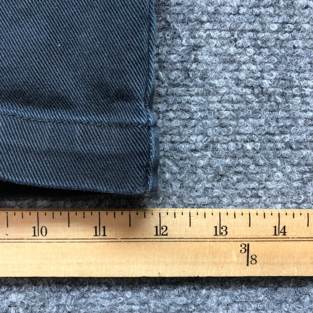 Y2K Jordan Mens Baggy Trousers Washed Black Oversized Cinch Back Pants Large
